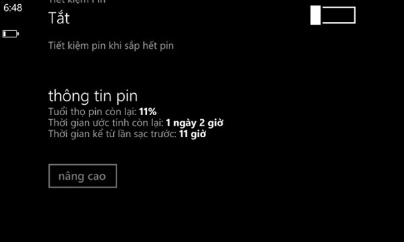 Mẹo tiết kiệm pin cho máy windows phone - 1