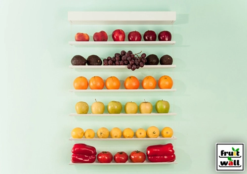 Một số cách xếp đặt hoa quả trên tường - 4