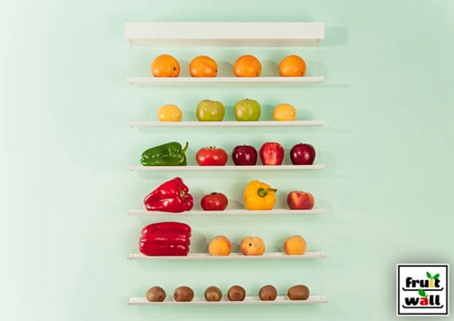 Một số cách xếp đặt hoa quả trên tường - 5