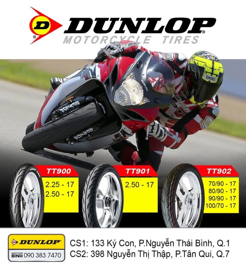 Moto bình nhà phân phối độc quyền dunlop tại tphcm - 6