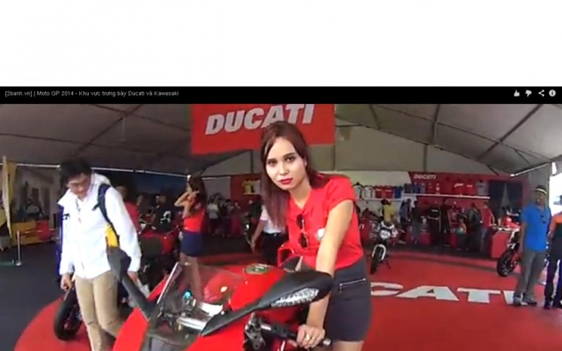 Moto gp 2014 - clip khu vực trưng bày ducati và kawasaki - 1