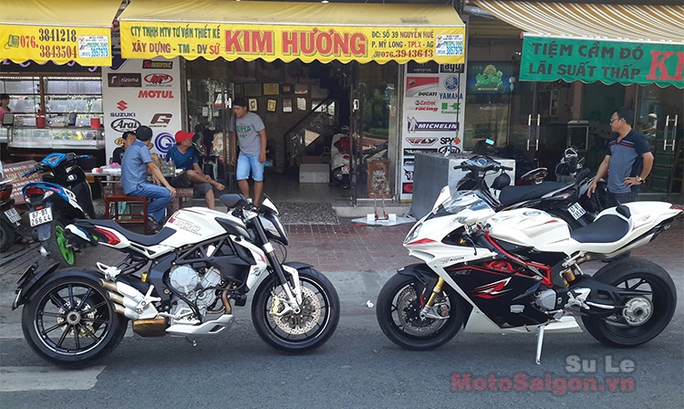 Mv agusta brutale 800 dragster và mv agusta f4 rr cùng xuất hiện trên đường phố long xuyên - 2