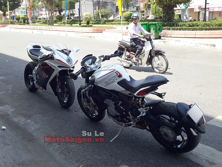 Mv agusta brutale 800 dragster và mv agusta f4 rr cùng xuất hiện trên đường phố long xuyên - 5