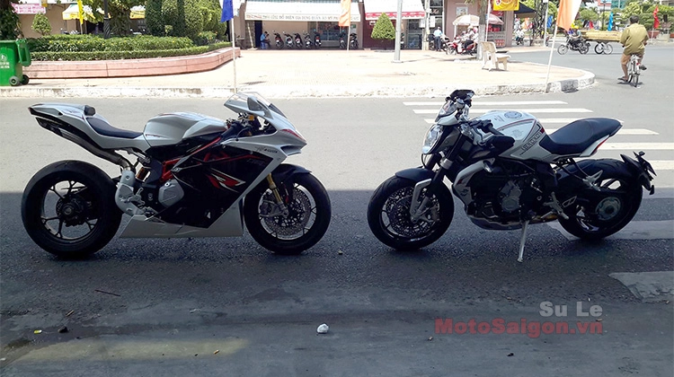 Mv agusta brutale 800 dragster và mv agusta f4 rr cùng xuất hiện trên đường phố long xuyên - 10