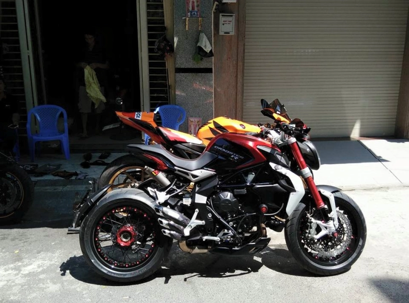 Mv agusta dragster f800rr trang bị phuộc ohlins pô fm project - 10