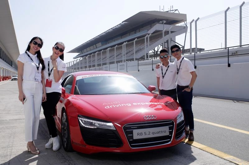 Ngắm dàn đại sứ thương hiệu của audi tại trường đua autodrome dubai - 9