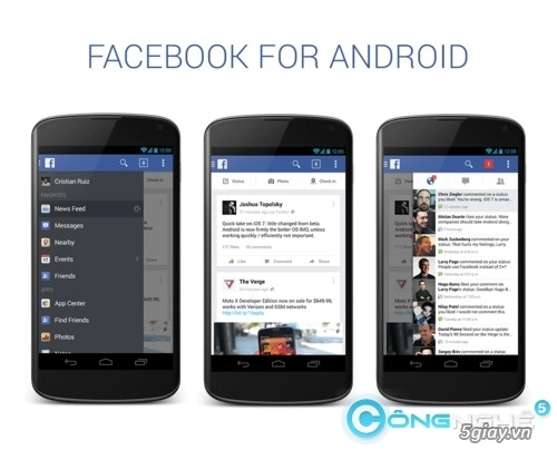 Ngắm nhìn bản concetp ứng dụng facebook cho android tuyệt đẹp - 1