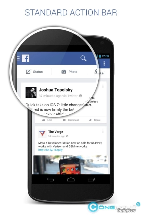 Ngắm nhìn bản concetp ứng dụng facebook cho android tuyệt đẹp - 2