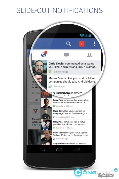 Ngắm nhìn bản concetp ứng dụng facebook cho android tuyệt đẹp - 4