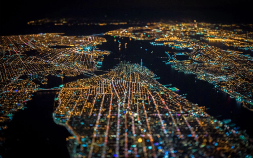 Ngắm vẻ đẹp huyền ảo của new york về đêm từ trực thăng - 1