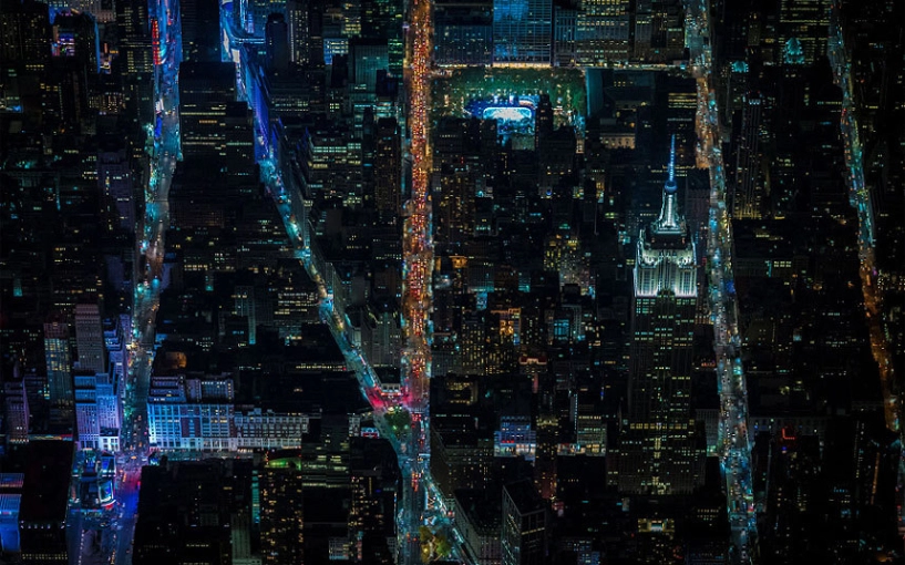 Ngắm vẻ đẹp huyền ảo của new york về đêm từ trực thăng - 2