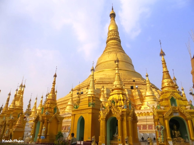 Ngôi chùa dát 90 tấn vàng và hàng nghìn viên kim cương ở myanmar - 5