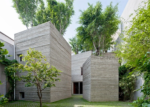 Nhà 5 khối phủ cây xanh của vn thắng giải kiến trúc thế giới - 1