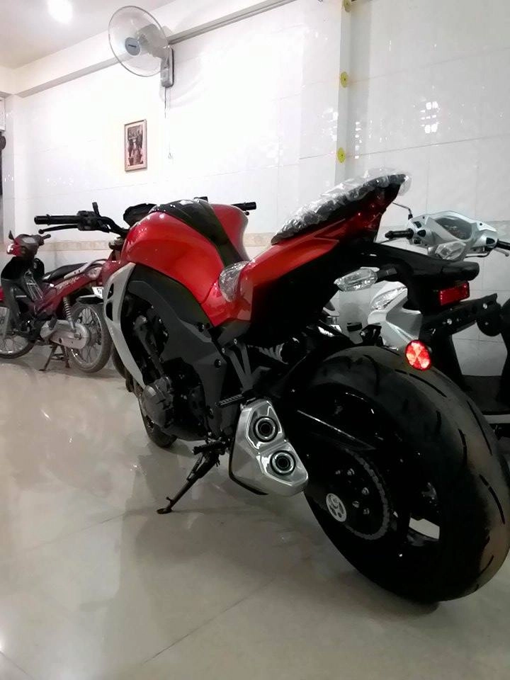 Nhận hàng kawasaki z1000 2014 đầu tiên tại châu phú an giang - 4