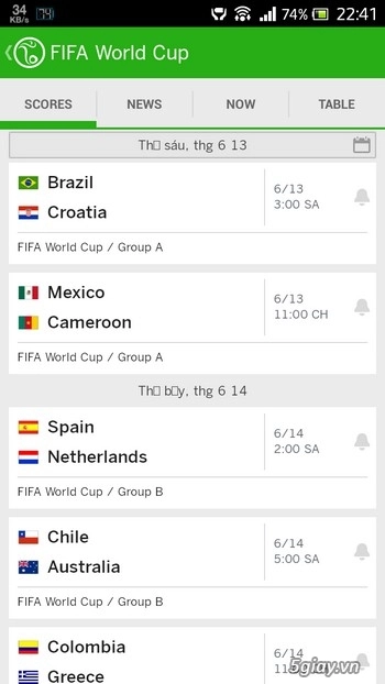 Những công cụ giúp theo dõi lịch world cup 2014 trên smartphone và máy tính - 2