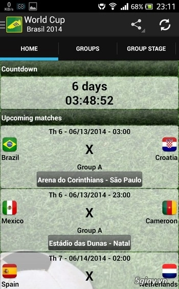 Những công cụ giúp theo dõi lịch world cup 2014 trên smartphone và máy tính - 5