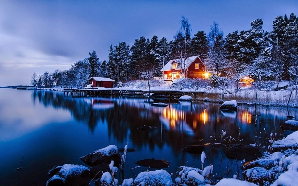 Những ngôi nhà đơn độc giữa tuyết trắng đẹp như tranh vẽ - 8