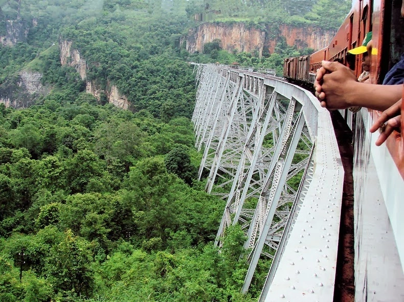 nín thở đi trên cầu cạn goteik cheo leo tại myanmar - 5