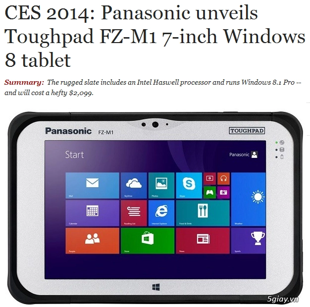 Panasonic trình làng máy tính bảng toughpad fz-m1 tại ces 2014 - 5