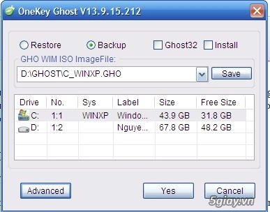 Phần mềm ghost máy tính windows xp7881 mới nhất 2014 - 2