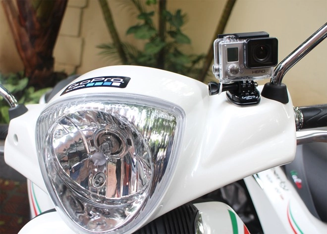 Piaggio liberty 2015 gắn máy quay gopro giá không đổi - 2