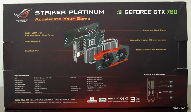 quick review asus rog striker 760 platinum edition - 5