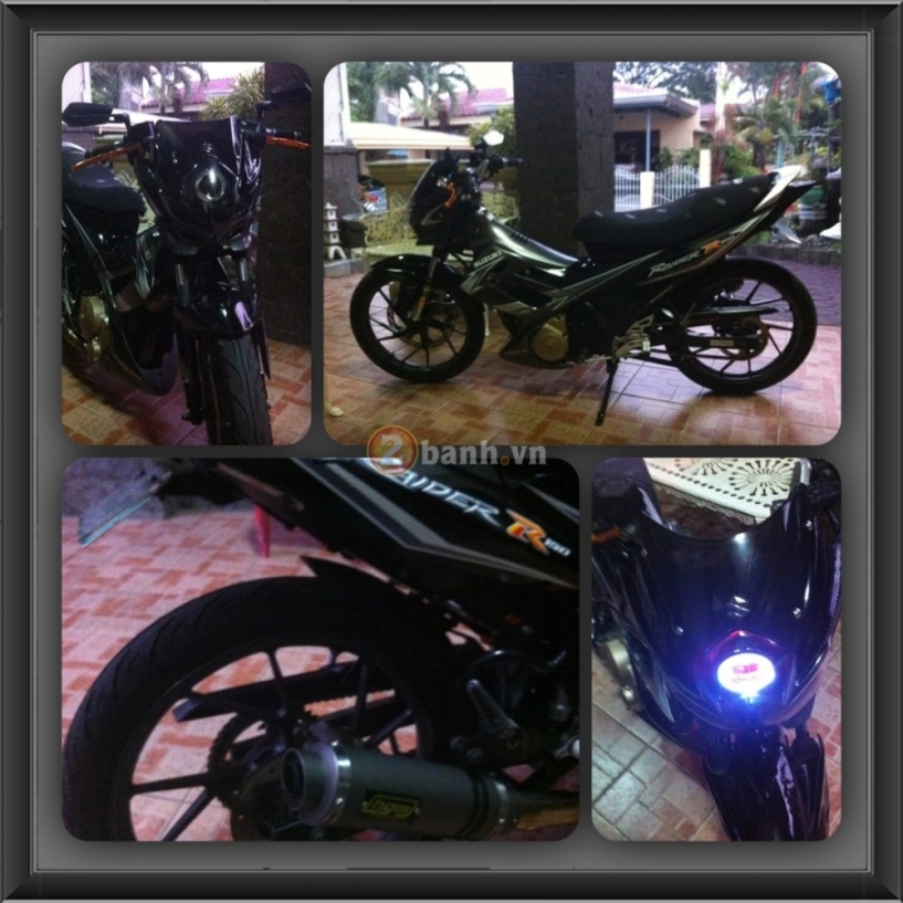 Raider r150 đen mạnh mẽ từ 1 biker philippine - 5