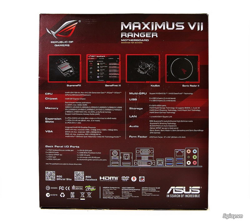 review asus maximus vii ranger - siêu nhân z97 - 2