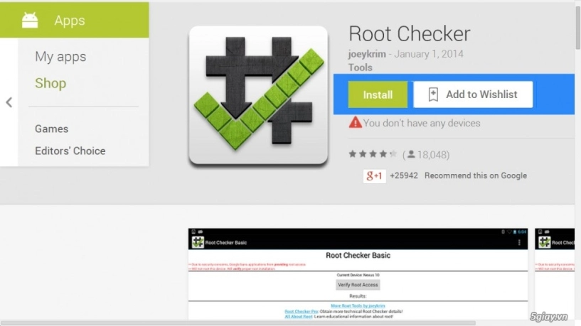 Root checker - kiểm tra điện thoại android đã root hay chưa - 1