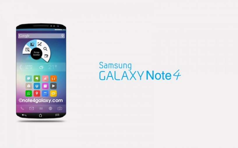 Samsung galaxy note 4 với thiết kế mới - 2