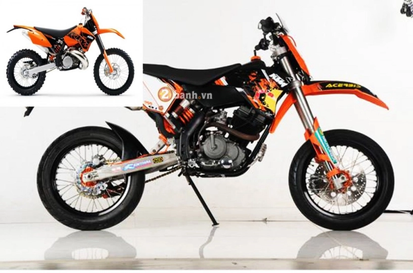 Satria f độ biến thể theo phong cách cào cào ktm exc 250 - 5