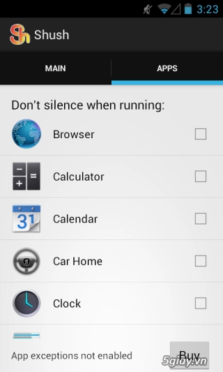 Shush - tự động chuyển chế độ im lặng khi sử dụng điện thoại android - 3
