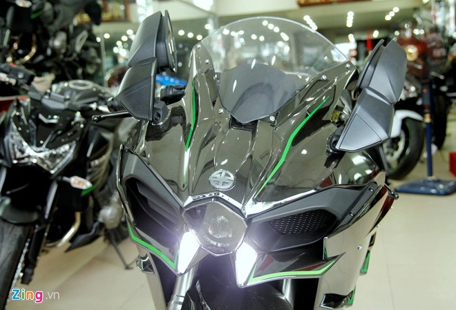 Siêu môtô kawasaki ninja h2 đầu tiên về việt nam - 8