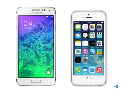 So sánh galaxy alpha vs iphone 5s - 2