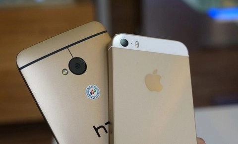 So sánh iphone 5s gold và htc one gold - hai điện thoại vàng đẹp nhất 2013 - 1
