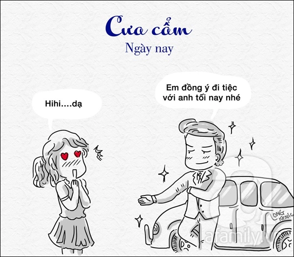 So sánh sự khác biệt giữa yêu thời xưa và yêu thời nay - 2