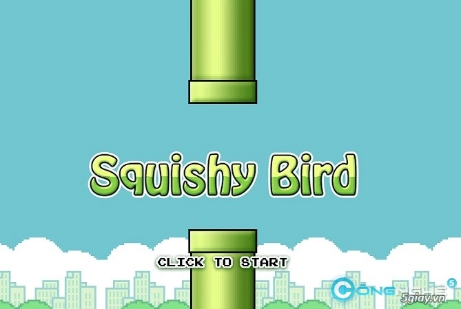 Squishy bird game dành cho người ức chế flappy bird - 1