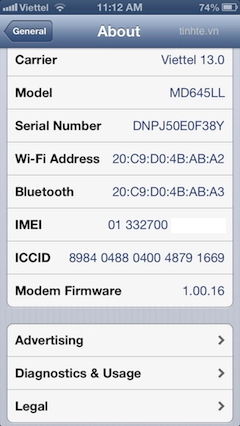 Sử dụng iphone thông minh - phần 4 settings ip5 ios 6 - 7