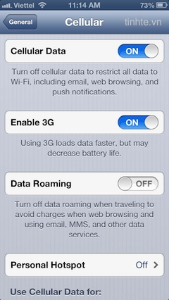 Sử dụng iphone thông minh - phần 4 settings ip5 ios 6 - 10