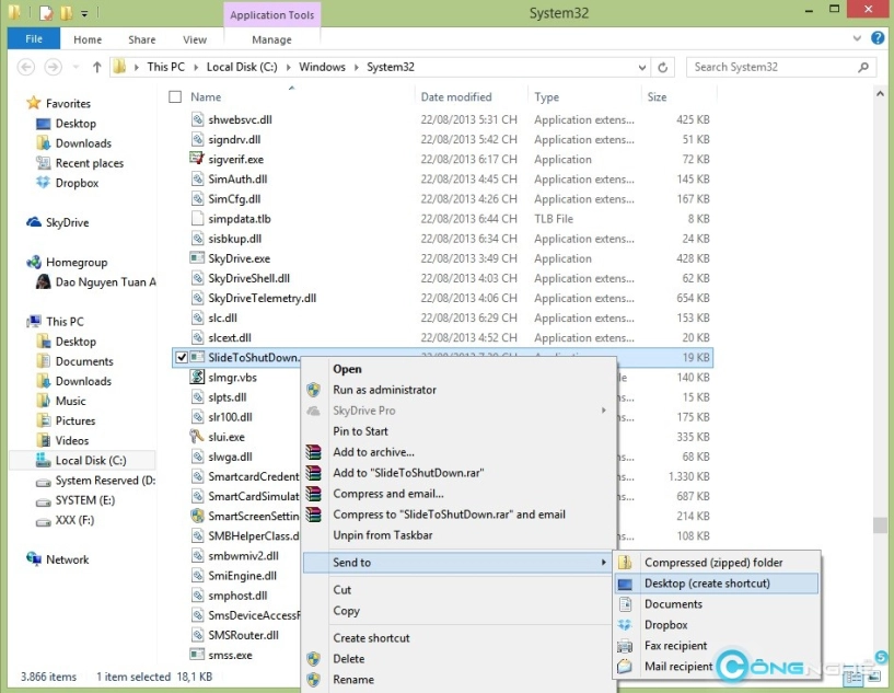 Sử dụng tính năng slide to shutdown của windows 81 - 2