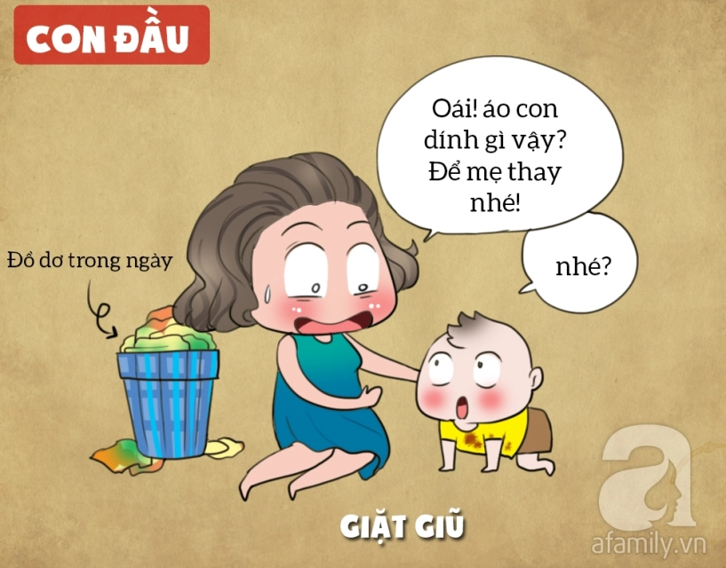 Sự khác biệt khi bạn nuôi con đầu và con thứ - 9