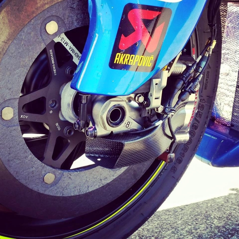 Suzuki gsx-rr sử dụng phểu làm mát phanh brembo trên đường đua motogp - 1