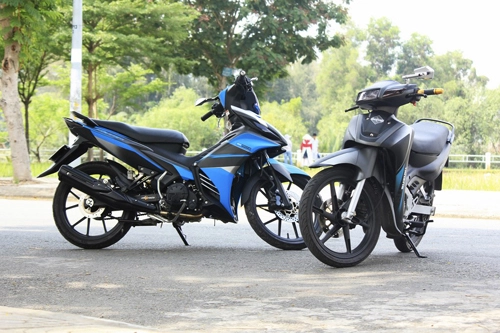 Suzuki satria 120 sơn tem đấu đen xám lamborghini - 5