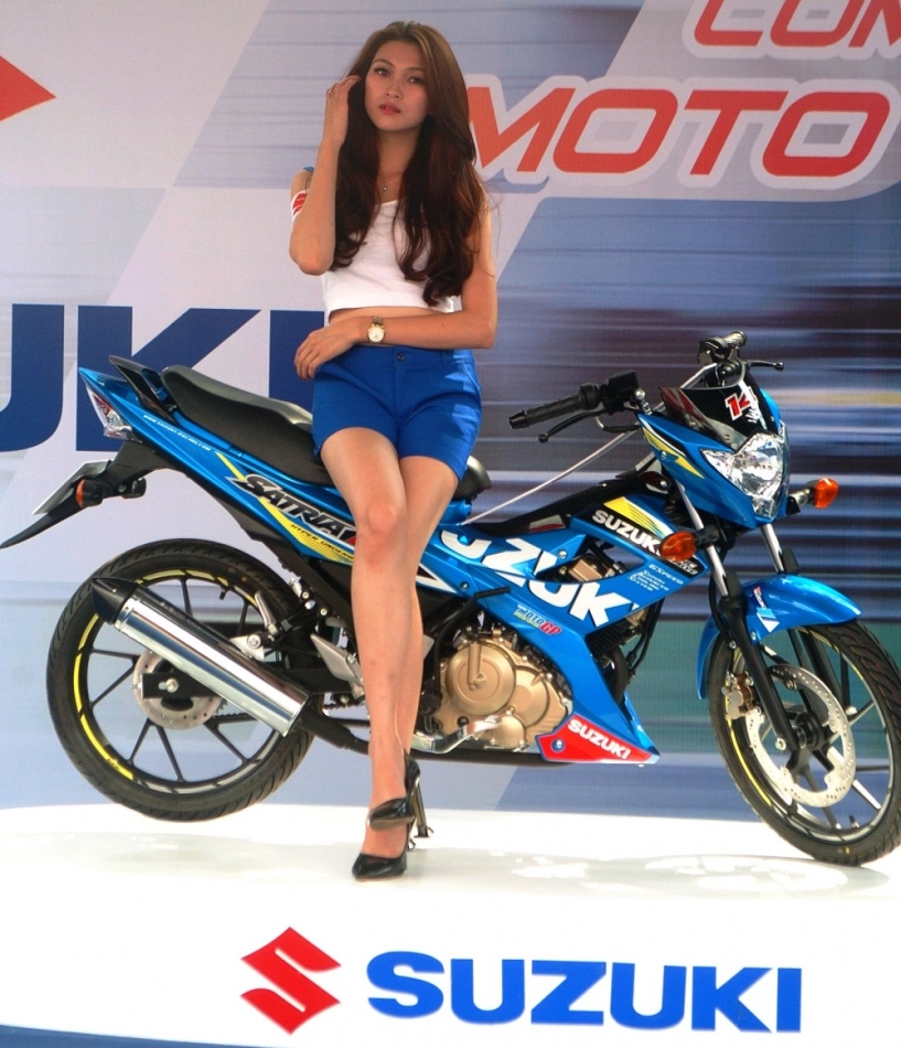 Suzuki việt nam lần đầu tiên trưng bày mẫu xe moto gp satria f150 - 18