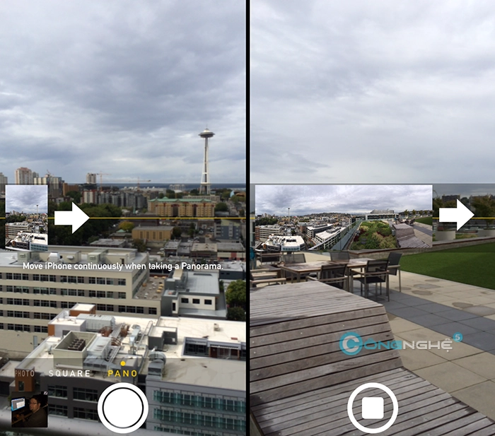 Tại sao tôi không thể ngừng chụp panorama trên iphone 5s - 2