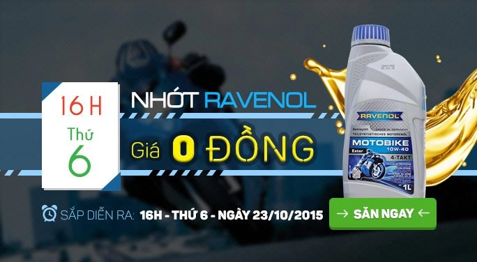 Tặng 10 suất thay nhớt ravenol motobike 4-t ester 10w-40 1l miễn phí - 1