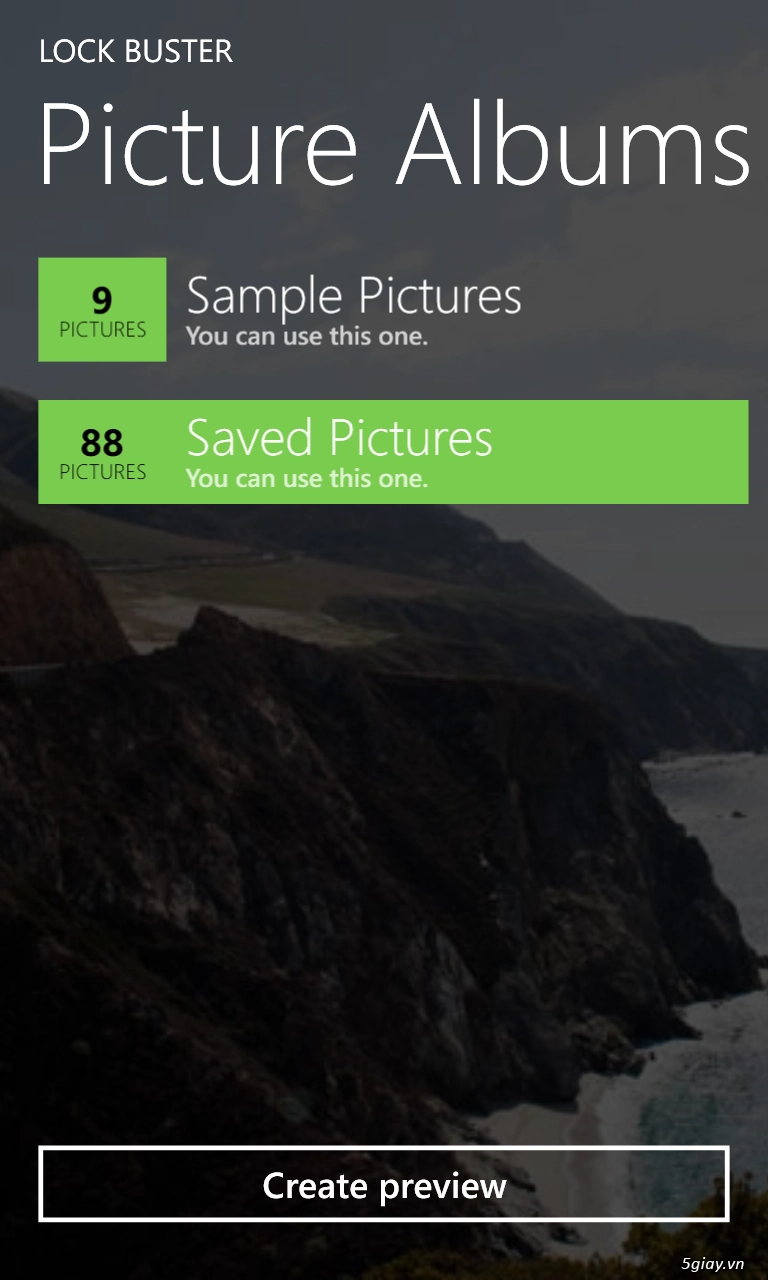 Tạo màn hình khoá lockscreen tuyệt đẹp với lock buster wp8 - 3