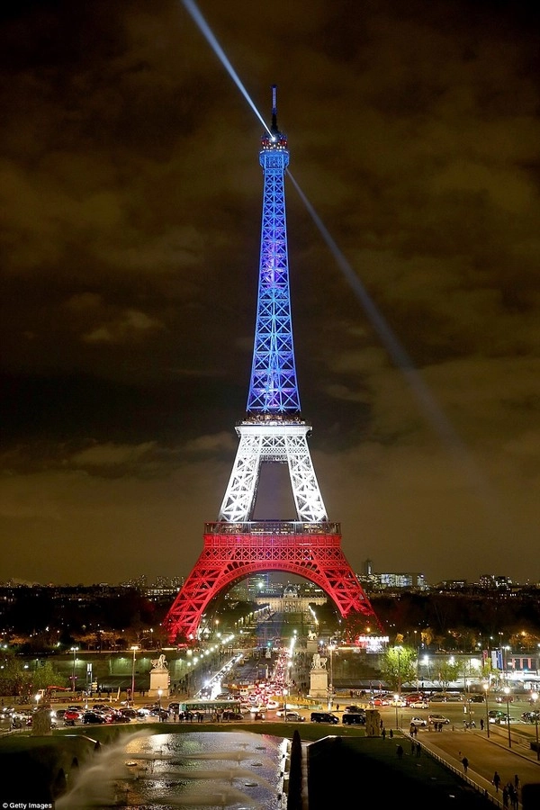 Tháp eiffel lên đèn trở lại đón du khách sau vụ khủng bố - 3