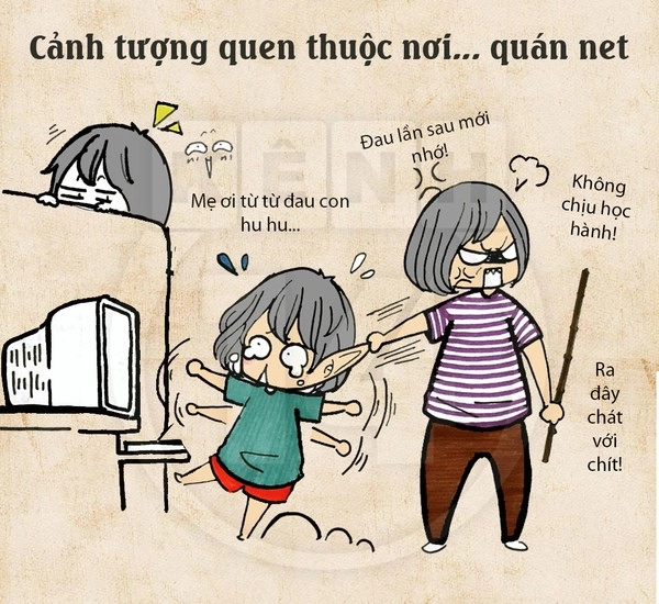 Thời chat chit ngoài hàng net bạn có giống như thế này - 6