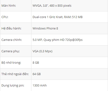 Thông tin về nokia lumia 620 - 6